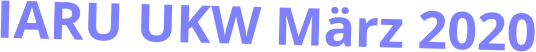 IARU UKW März 2020