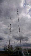 Yagis für 2m und Quad für 70 cm