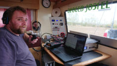 Sven (DO5ASG) an der Station ..