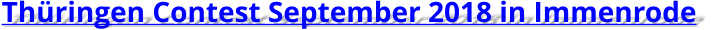 Thüringen Contest September 2018 in Immenrode